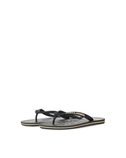 Jack & Jones Palm Print Flip Flops Olive Night - 1219