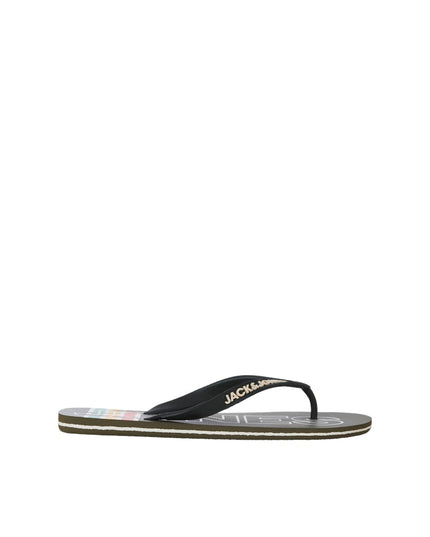 Jack & Jones Palm Print Flip Flops Olive Night - 1219