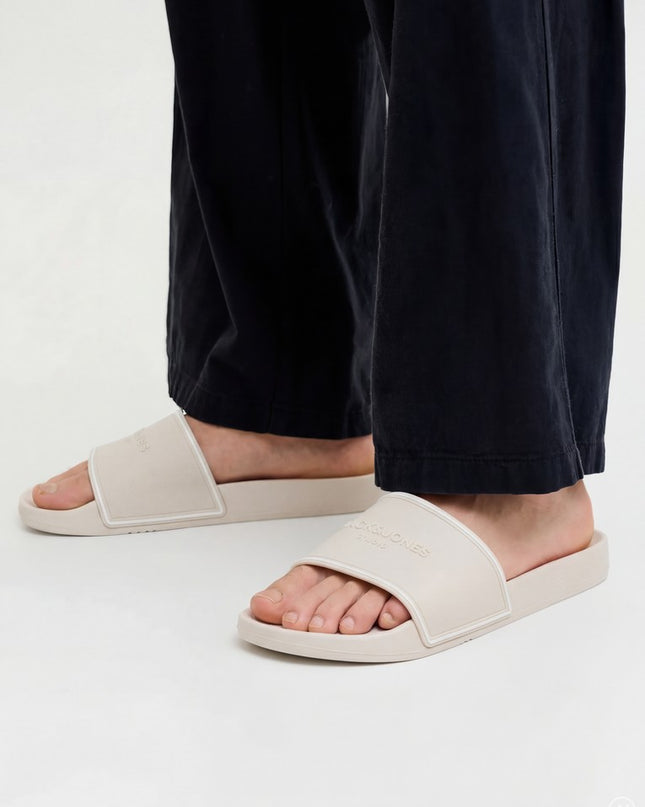 Jack & Jones Wartillery Moulded Slider Moonbeam - 1256