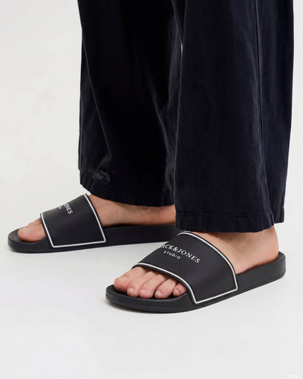 Jack & Jones Wartillery Moulded Slider Black - 1257