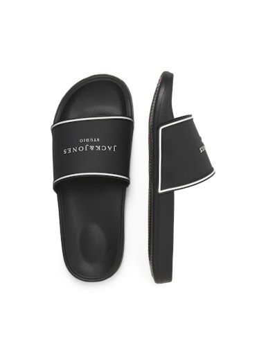 Jack & Jones Artillery Moulded Slider in Black