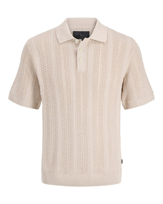 Jack & Jones Blawinston SS Knit Polo Stone