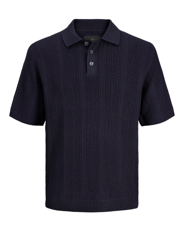 Jack & Jones Blawinston SS Knit Polo Navy
