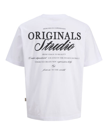 Jack & Jones Loose Fit Back Print Tee White - 377