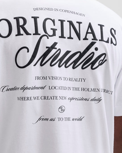 Jack & Jones Loose Fit Back Print Tee White - 377