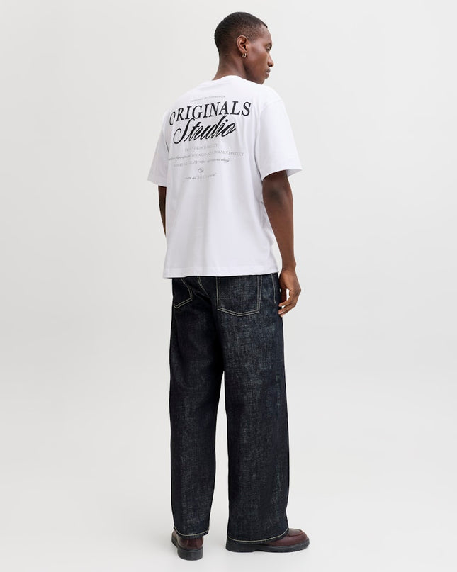 Jack & Jones Loose Fit Back Print Tee White - 377