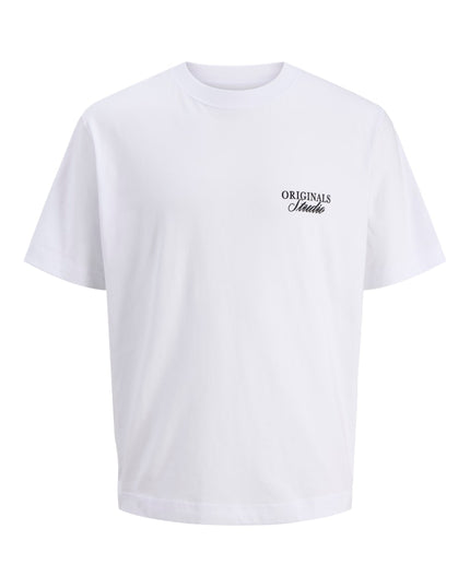 Jack & Jones Loose Fit Back Print Tee White - 377