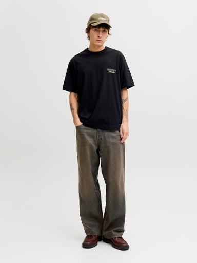Jack & Jones Back Print Tee in Black