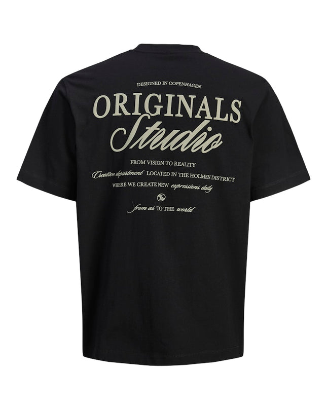 Jack & Jones Loose Fit Back Print Tee Black - 379