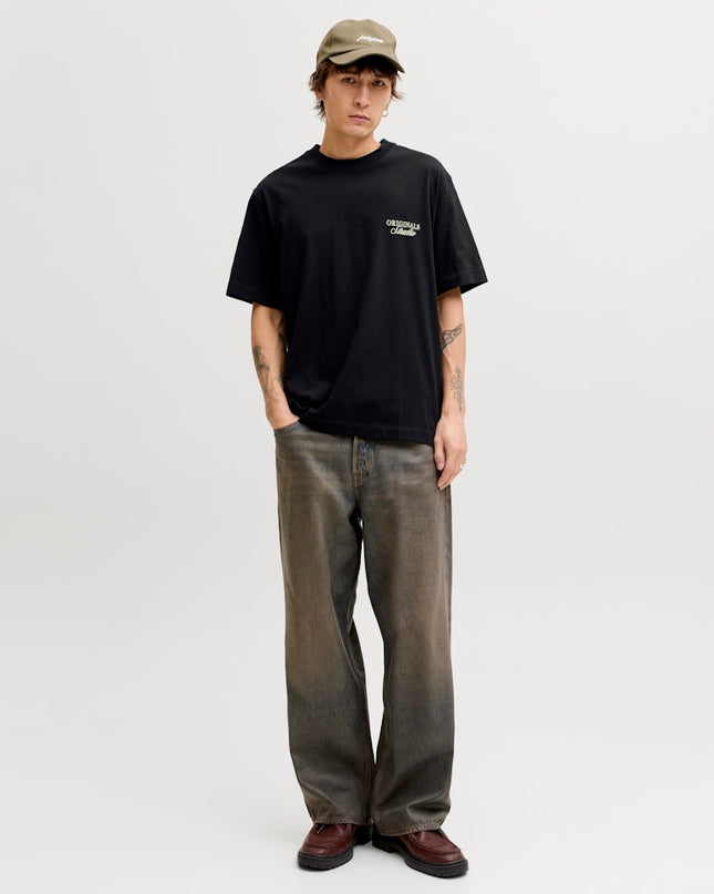 Jack & Jones Loose Fit Back Print Tee Black - 379