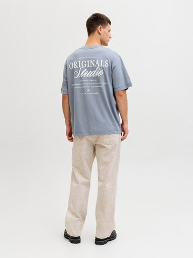Jack & Jones Back Print Tee in Blue