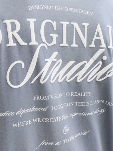 Jack & Jones Back Print Tee in Blue