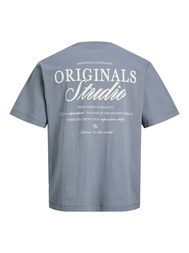Jack & Jones Back Print Tee in Blue