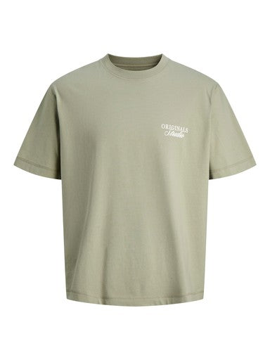 Jack & Jones Back Print Tee in Seagrass