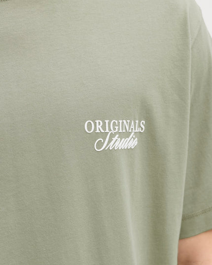 Jack & Jones Loose Fit Back Print Tee Seagrass Green