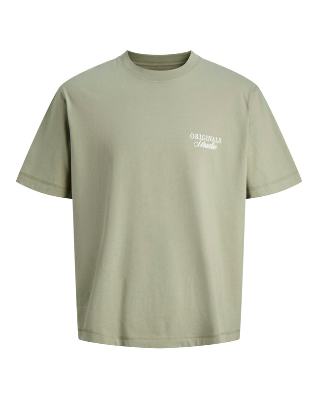 Jack & Jones Loose Fit Back Print Tee Seagrass Green