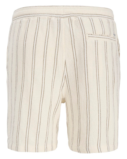 Jack & Jones Jaiden Coba Stripe Jog Short Ecru
