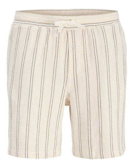 Jack & Jones Jaiden Coba Stripe Jog Short Ecru