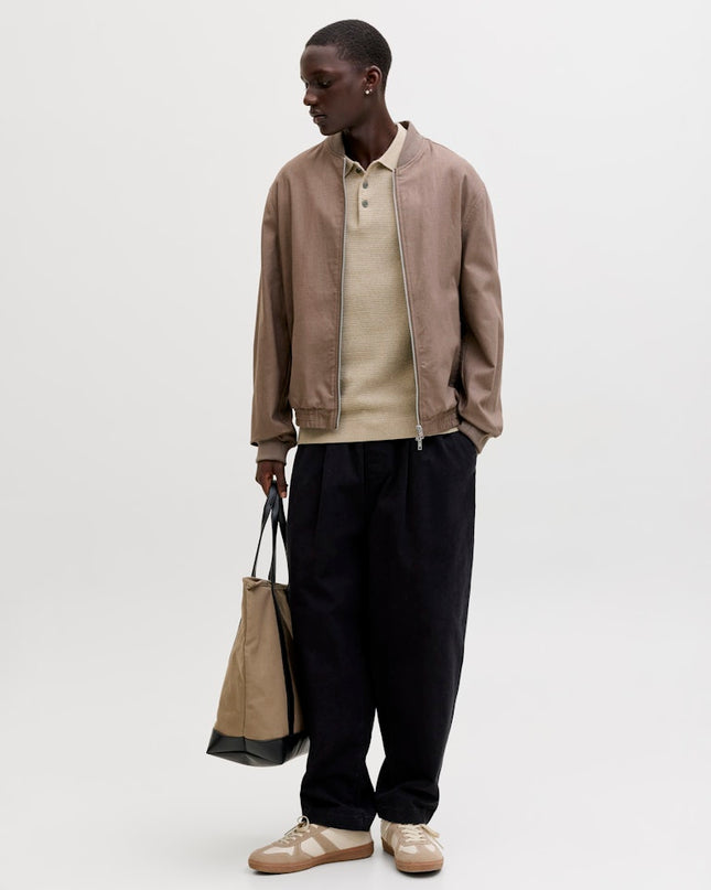 Jack & Jones Riley Knit SS Polo (Lemon Pepper) Beige