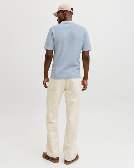 Jack & Jones Riley Knit SS Polo Ashley Blue