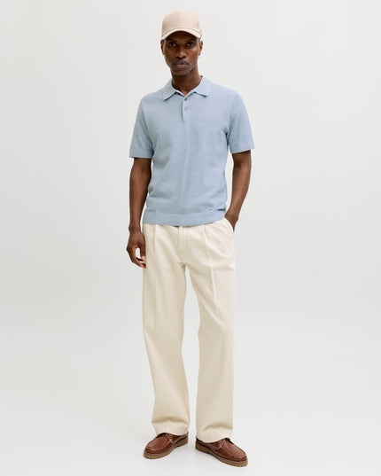 Jack & Jones Riley Knit SS Polo Ashley Blue