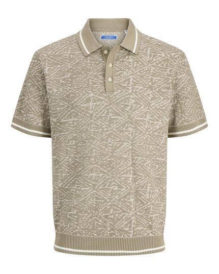 Jack & Jones Bluzack Structure Knit Polo (Mermaid) Beige