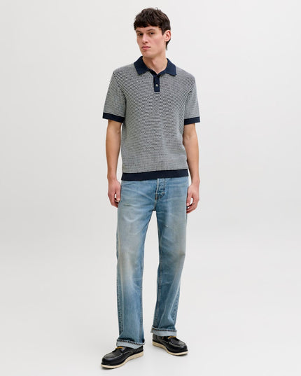 Jack & Jones Kingsley Knit SS Polo Navy