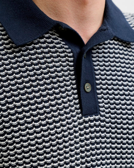 Jack & Jones Kingsley Knit SS Polo Navy
