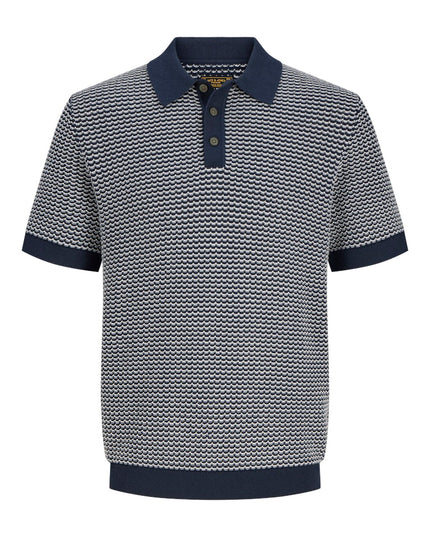 Jack & Jones Kingsley Knit SS Polo Navy