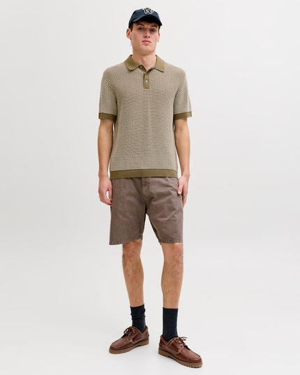 Jack & Jones Kingsley Knit SS Polo Martini Olive