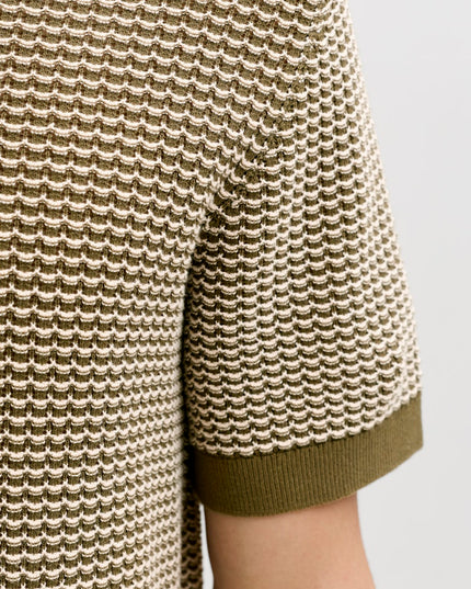 Jack & Jones Kingsley Knit SS Polo Martini Olive