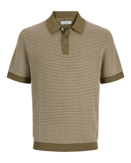 Jack & Jones Kingsley Knit SS Polo Martini Olive