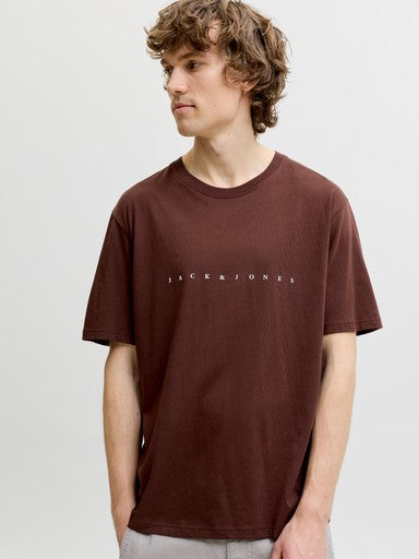 Jack & Jones Star Tee in Brown