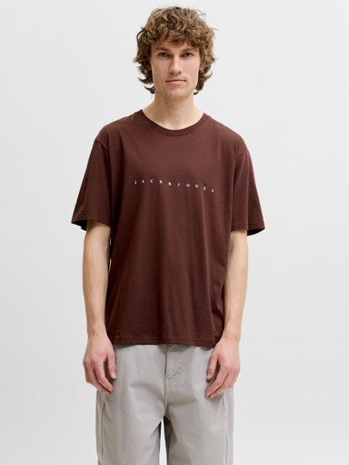 Jack & Jones Star Tee in Brown