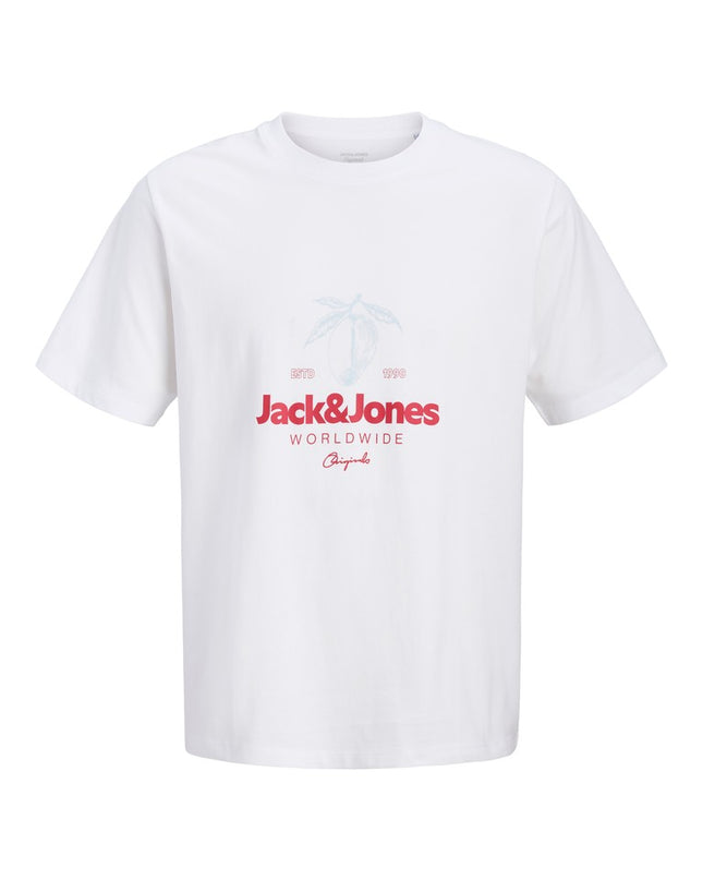 Jack & Jones Riviera Crew Neck Tee White