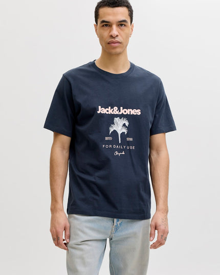 Jack & Jones Riviera Crew Neck Tee Navy - 130