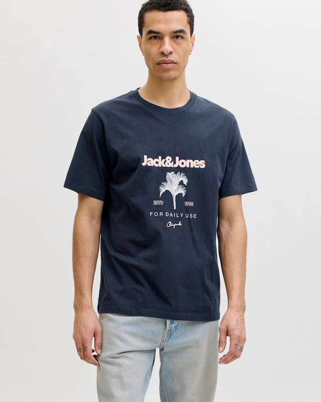Jack & Jones Riviera Crew Neck Tee Navy - 130