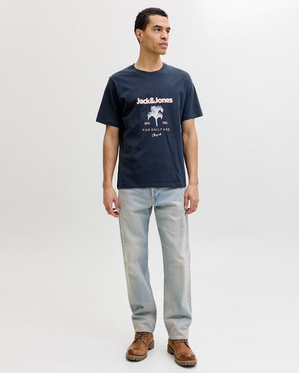 Jack & Jones Riviera Crew Neck Tee Navy - 130