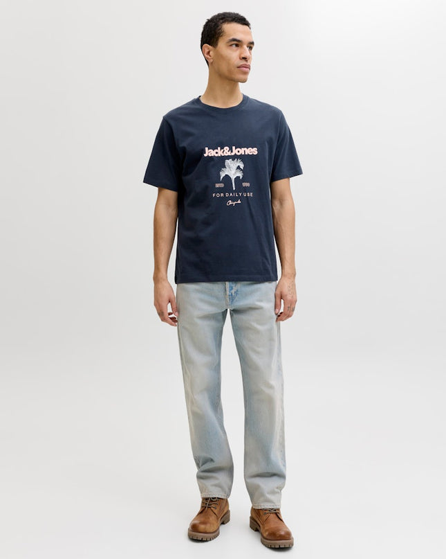 Jack & Jones Riviera Crew Neck Tee Navy - 130