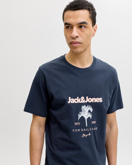 Jack & Jones Riviera Crew Neck Tee Navy - 130