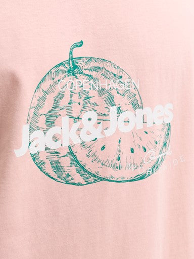 Jack & Jones Riviera Tee in Peach