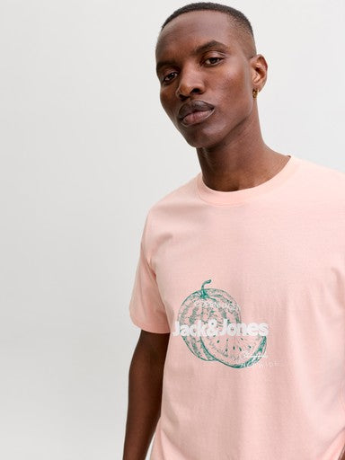 Jack & Jones Riviera Tee in Peach