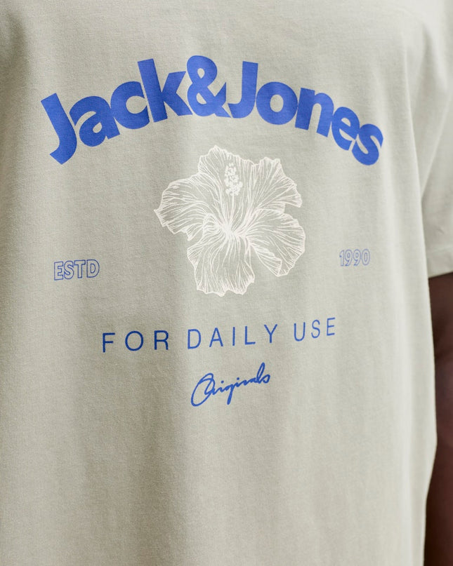 Jack & Jones Riviera Crew Neck Tee Seagrass Green - 225