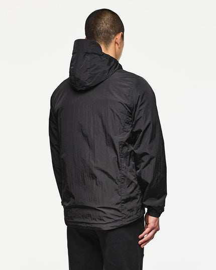 Weekend Offender Technician Fleece Lined Face Mask Jacket Black - 671 Raw Menswear