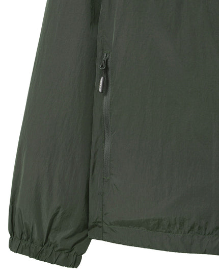 Weekend Offender Technician Fleece Lined Face Mask Jacket Black Forest Green - 673 Raw Menswear