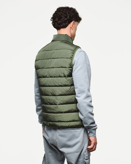 Weekend Offender Gacha Padded Gilet Black Forest Green