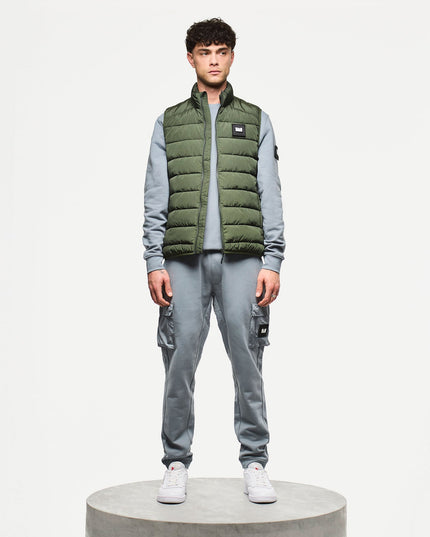 Weekend Offender Gacha Padded Gilet Black Forest Green