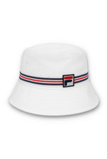 Charger l&#39;image dans la galerie, FILA Jojo Heritage Stripe Bucket Hat White - Raw Menswear
