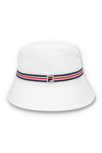 Charger l&#39;image dans la galerie, FILA Jojo Heritage Stripe Bucket Hat White - Raw Menswear
