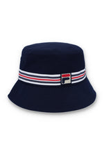 Load image into Gallery viewer, FILA Jojo Heritage Stripe Bucket Hat Navy - Raw Menswear
